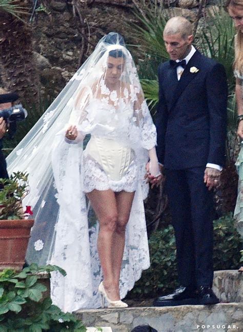 kourtney kardashian ugly wedding dress.